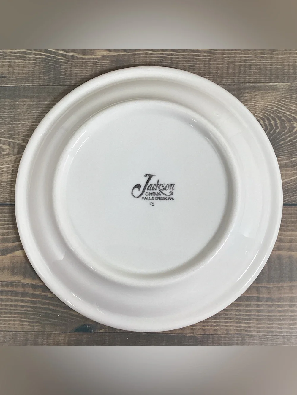 Set 4 Vtg 1972 Jackson China Red White Floral Edge Restaurant Ware Plates 6.5”